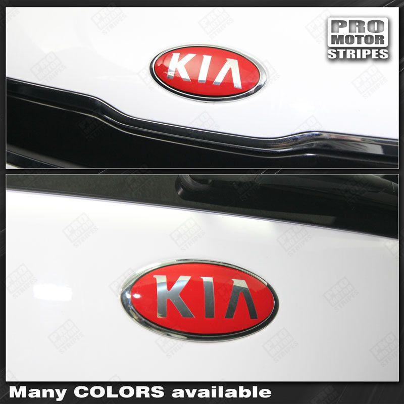 Kia SOUL 2008-2020 Front & Rear Emblem Accent Overlay Decals 122551591