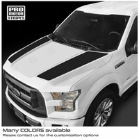 Ford F150 2015-2020 Hood Side Accent Decal Stripes