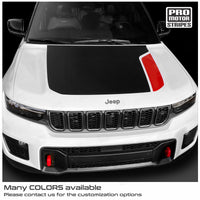 Jeep Grand Cherokee Trailhawk 2022-2024 Hood Accent Decals Kit