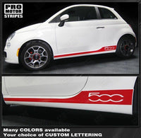 For Fiat 500 500X 500L 500E 500C Car Side Waist Line PVC Stickers